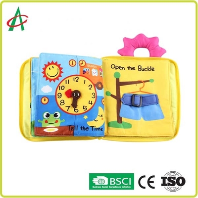 아기들 ASTM 규격 동안 폴리에스테르 20x20cm 부드러운 직포 책