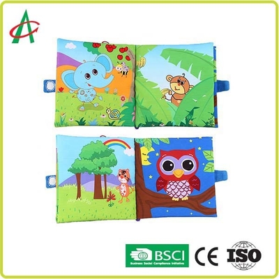 아기들 ASTM 규격 동안 폴리에스테르 20x20cm 부드러운 직포 책