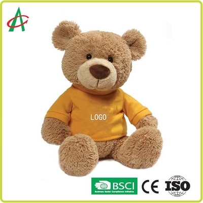 BSCI 12 인치 호화로운 테디는 푸른 옷으로 인쇄하는 뜨거운 전송을 지닙니다