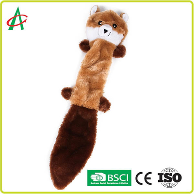 최고 연약한 직물 물자를 가진 꼭 껴안고 싶은 튼튼한 삐걱거리는 개 장난감 25cm