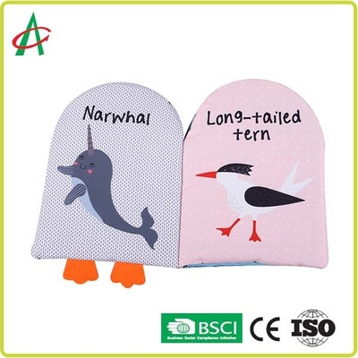 아기들 바다 만화 캐릭터를 위한 22cmx28cm 직물 이야기 책