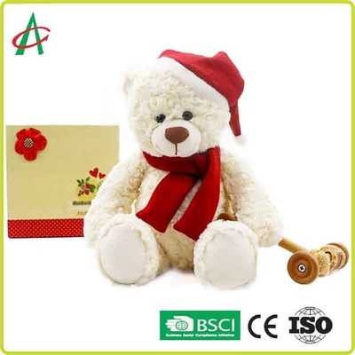 크리스마스 캡과 zhu게이블 25 센티미터 호화로운 테디 베어