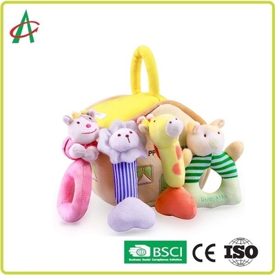 채워지는 PP 면을 가진 ASTM Huggable 견면 벨벳 딸랑이 장난감