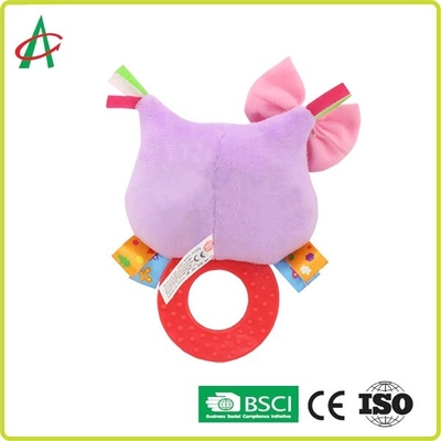 ASTM 손으로 만든 무독성 아기 봉제 딸랑이와 Teether