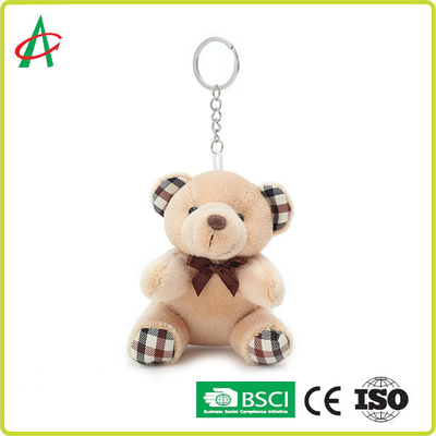 PP 면으로 채워진 미니 인형 곰 키체인 BSCI 인증