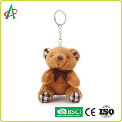 PP 면으로 채워진 미니 인형 곰 키체인 BSCI 인증