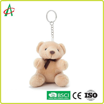 CPSIA 봉제 작은 테디 베어 열쇠 고리 10cm 높이