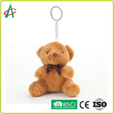 CPSIA 봉제 작은 테디 베어 열쇠 고리 10cm 높이