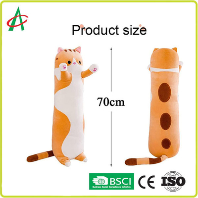 OEM ODM 집 장식 봉제 만화 고양이 베개 70cm
